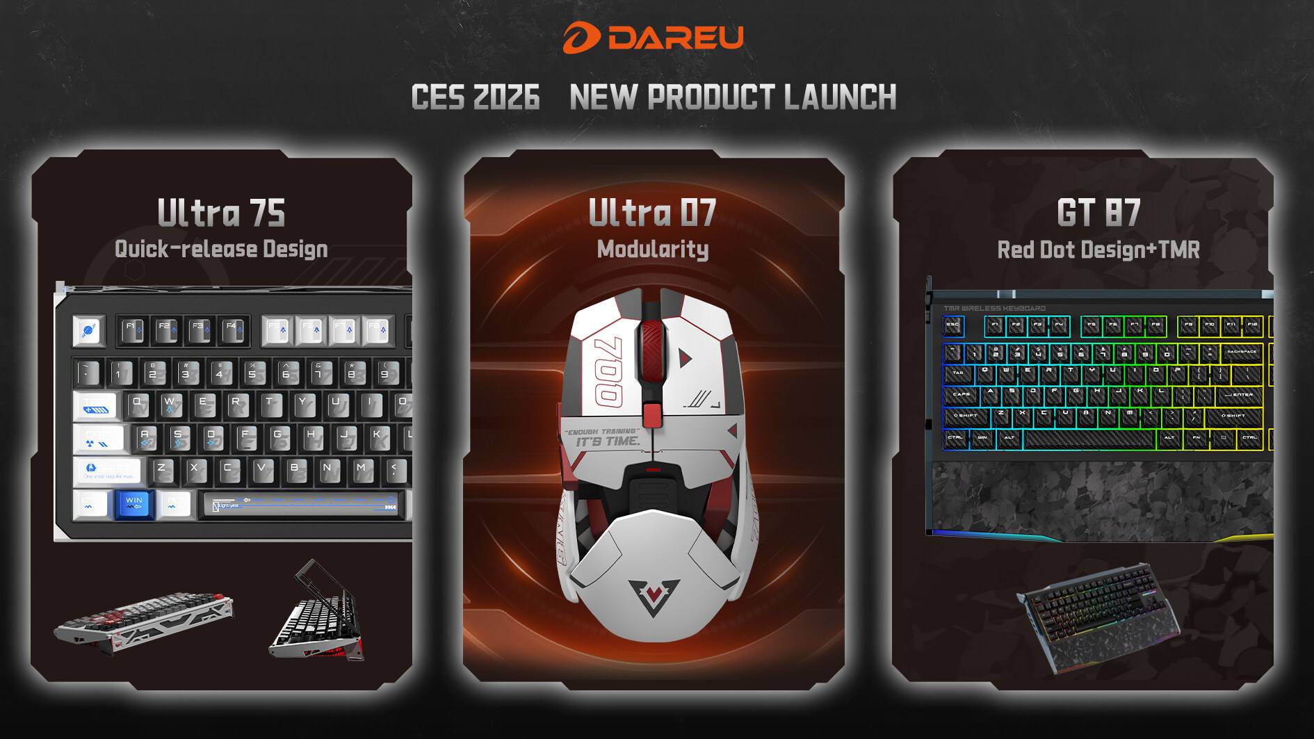 DAREU Ungkap 3 Gaming Gear High Performance di CES 2026