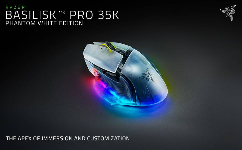 Review Razer Basilisk V3 Pro 35K Phantom White