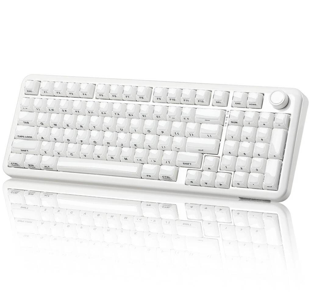 Yunzii X98 Solid Milky White: Keyboard Putih Susu!