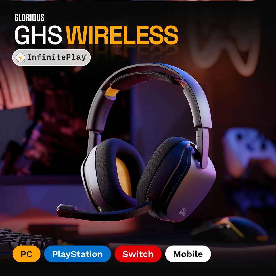 Headset Wireless Pakai Batere Hotswap: Glorious GHS Wireless InfinitePlay