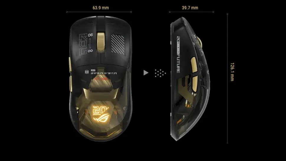 Asus ROG Harpe II Extreme Edition 20: Mouse Gaming Pake Emas Beneran!