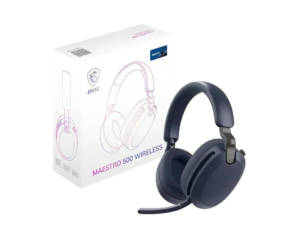 MSI Maestro 500 Wireless: Headset Serbaguna Pakai Active Noise Cancelling