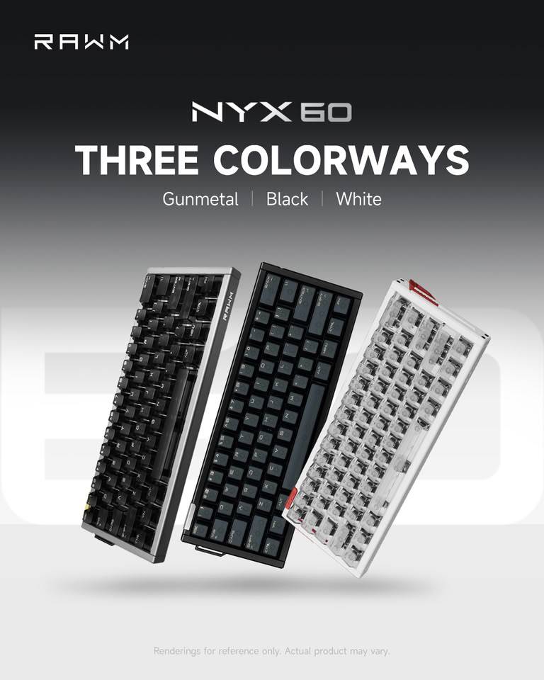 RAWM Nyx60: Keyboard Gaming Optical 60% yang Siap Lawan Tren Hall Effect