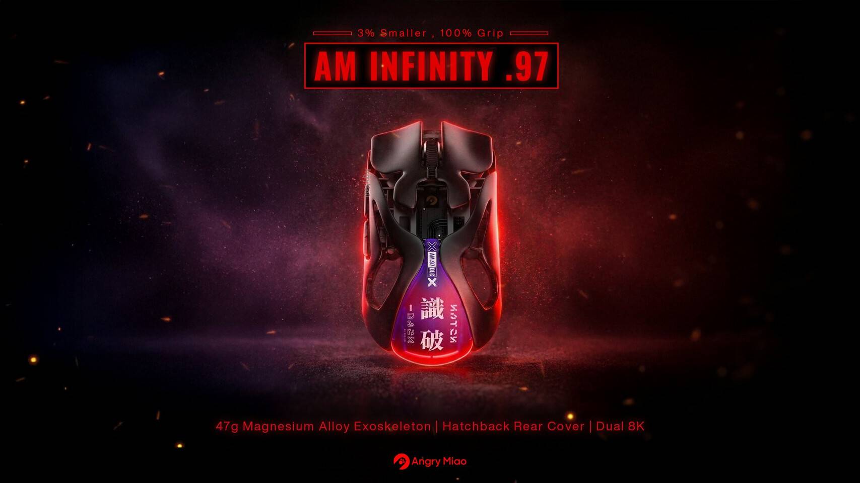 Angry Miao Pamerin AM Infinity .97: Mouse 47 Gram Berbahan Magnesium