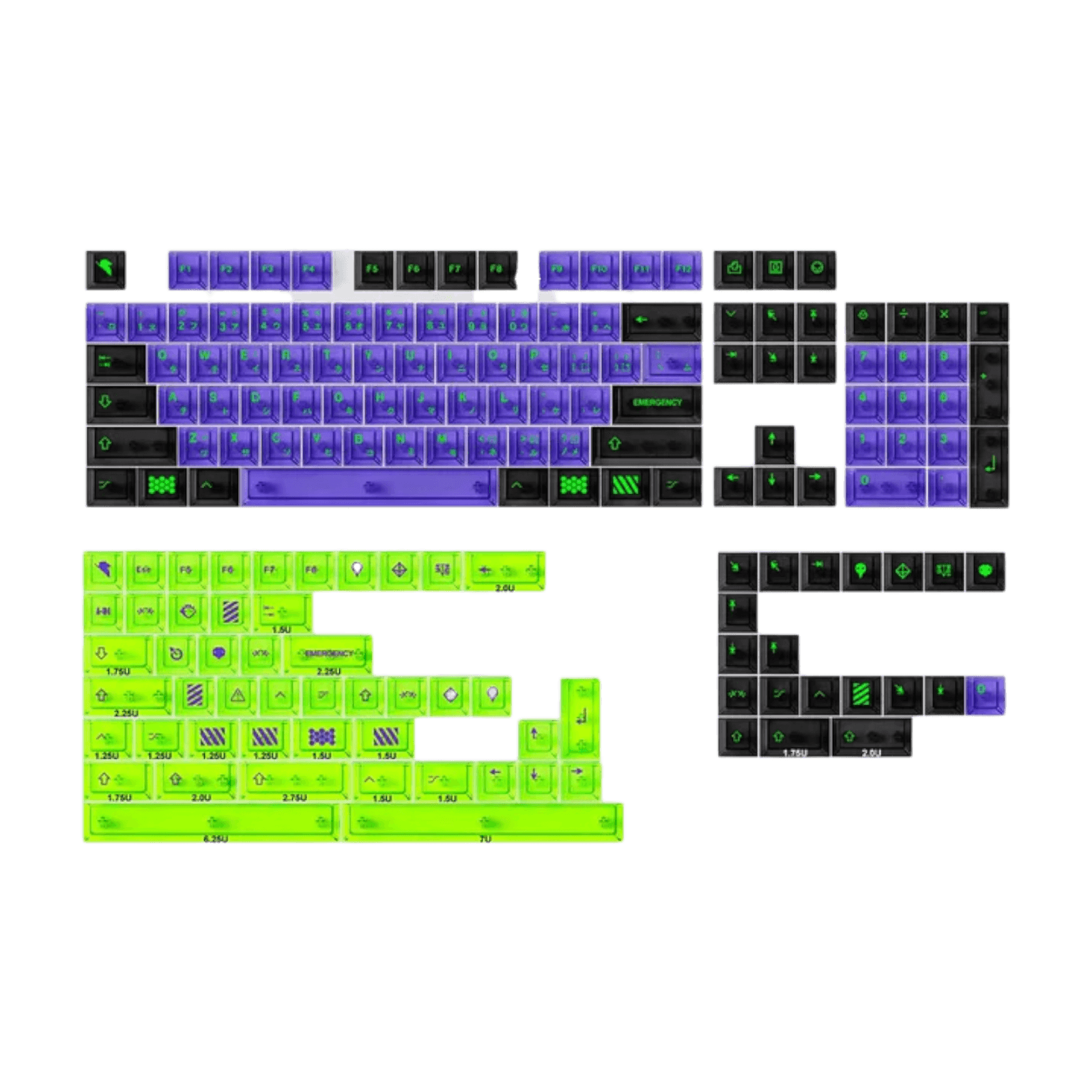 TITAN NATION Mecha Eva-01 Keycaps